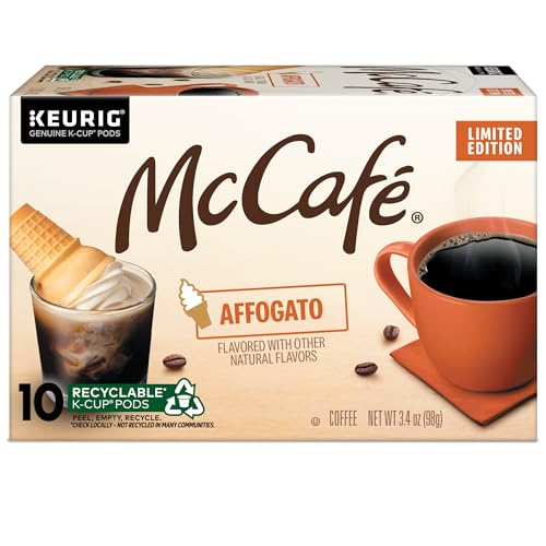 McCafe Affogato  Single Serve Keurig K-Cup Pods  Flavored Coffee  Limited Edition  60-Count Box (6 Packs of 10)