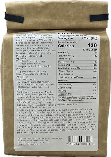 Authentic Foods Potato Starch - 3 lb