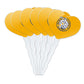 GRAPHICS & MORE Cupcake Picks Set of 6 Acrylic Marian University Heart Decoration Toppers, Model CUPT.HRT.ACR.6PK.CLCMCW500B