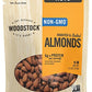 Woodstock Almonds - Whole - Roasted - Salted - Case Of 8 - 7.5 Oz.
