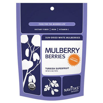 Navitas Naturals Mulberries Organic 8 oz ( 2-Pack)