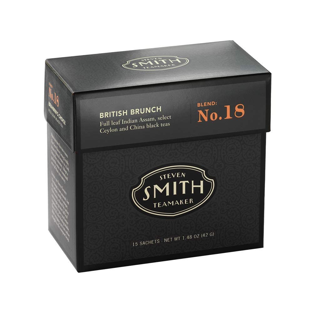 Smith Teamaker | British Brunch No. 18 - Assam, Ceylon & China Black Tea | Sugar-Free, Non-Gmo, Plant Based Caffeinated Full Lea