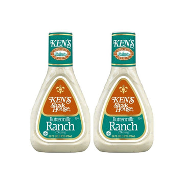 Ken's Steak House Buttermilk Ranch Dressing, 16 FL OZ (Pack of 2)