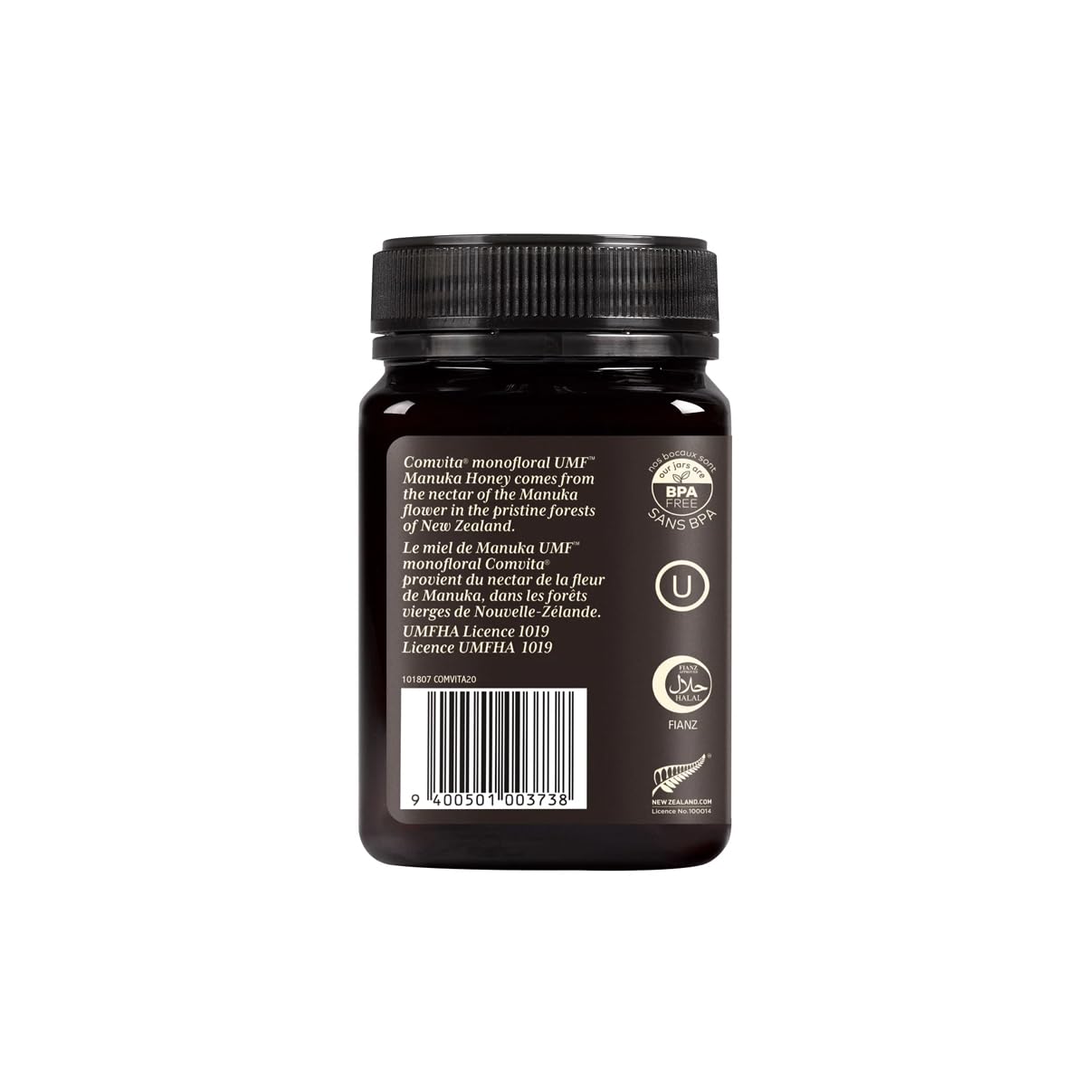 Comvita Certified Umf 10+ (Mgo 263+) Raw Manuka Honey, Non-Gmo Superfood, 17.6 Oz