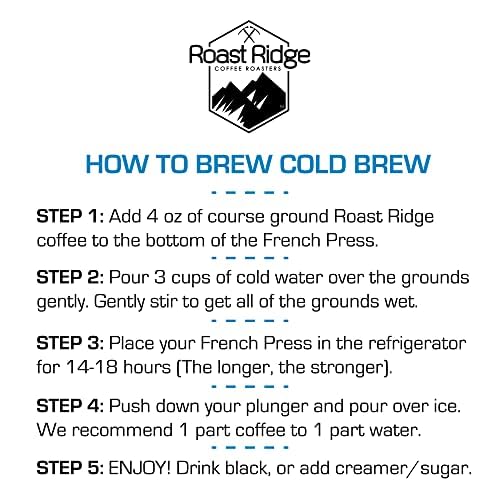 Roast Ridge Ground Cold Brew Coffee Blend, Medium Roast, 2 Lb.