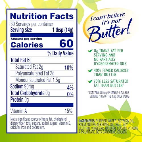 I Cant Believe Its Not Butter Vegan 15 oz