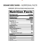 Tarazi Natural Tahini 2 Pound Glass Jar Non-Gmo Gluten-Free No-Preservatives Vegan Kosher Porduct Of California