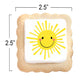 Sun Cookies Beach Party Pool Favors Individually Wrapped Sun Them | 24 Pack Bulk For Kids Birthday Party Sugar Cookie