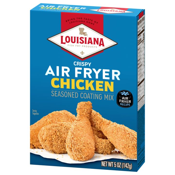 Louisiana Fish Fry Air Fryer Chicken Seasoned Coating Mix - 5 Oz