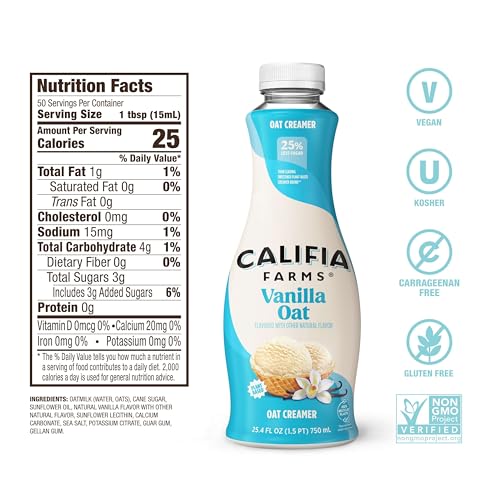 CALFIA UNSWTD VAN OAT CM (6x25.40)