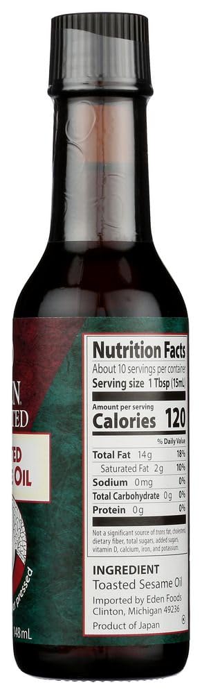 Sesame Oil - Toasted Eden Organic 5 Oz Oil