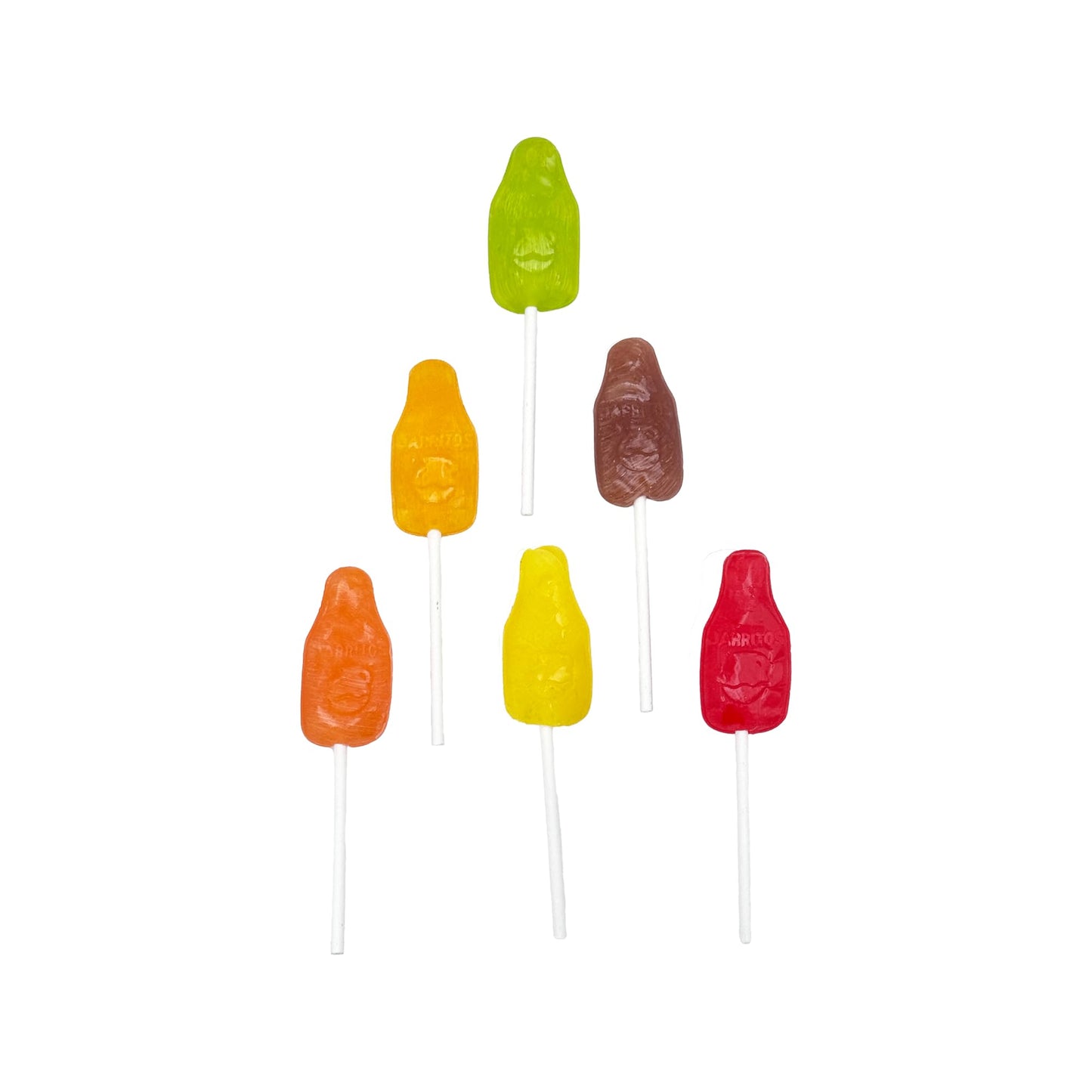 Canels Jarritos Pops - Spicy or Sweet Lollipop Candy, 8 oz, Pink, Naturally Flavored Mexican Candy, Assorted