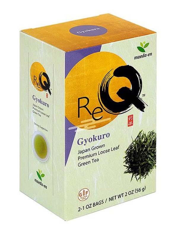 MAEDA-EN Re-Q Gyokuro Loose Leaf Green Tea 56 Gram Japanese Origin Hot or Iced Drink with Pleasant Aroma 08101 1pk
