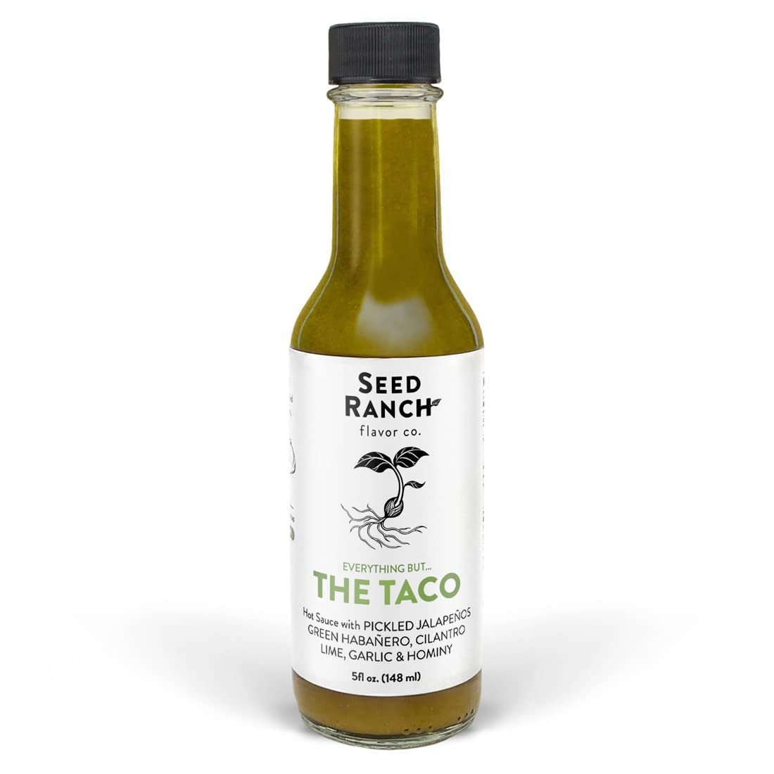 Seed Ranch Gourmet Everything But The Taco Hot Sauce, Medium Heat Taco Sauce - Vegan, Non-Gmo Taco Seasoning, No Preservatives O