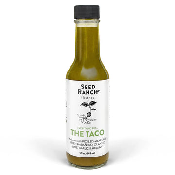 Seed Ranch Gourmet Everything But The Taco Hot Sauce, Medium Heat Taco Sauce - Vegan, Non-Gmo Taco Seasoning, No Preservatives O