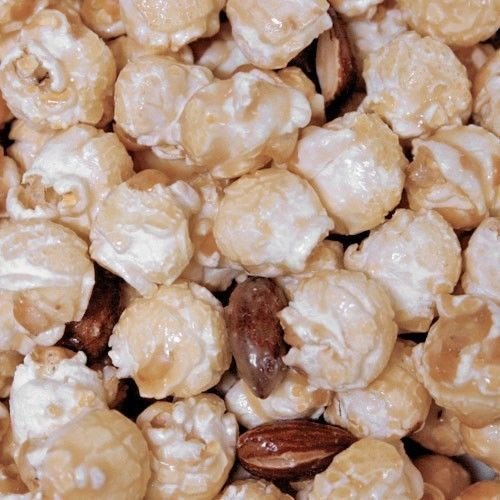 Crunchy Almond Popcorn | 8 oz. Pack | Rich & Fine Quality | Sweet Treat | HR Poppin' Snacks
