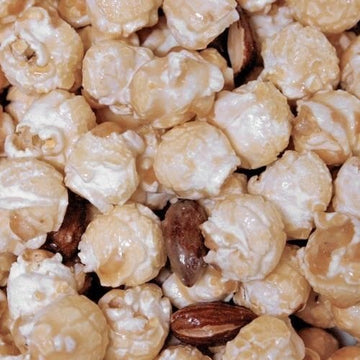 Crunchy Almond Popcorn | 8 oz. Pack | Rich & Fine Quality | Sweet Treat | HR Poppin' Snacks
