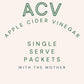 Crait Apple Cider Vinegar Packets – 75 Individual 0.5 Fl Oz Packets with the Mother for Morning Drinks
