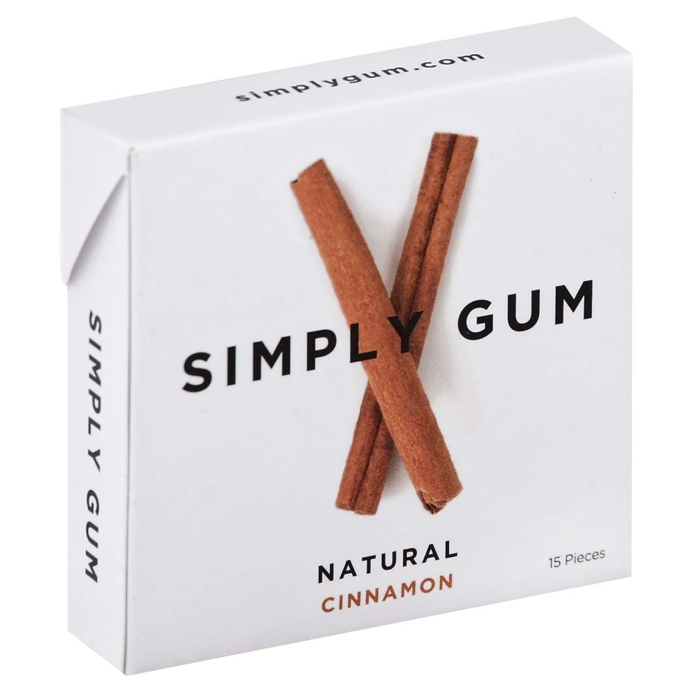 Simply Gum Natural Chewing Gum (Cinnamon, 15 Count (Pack Of 1))