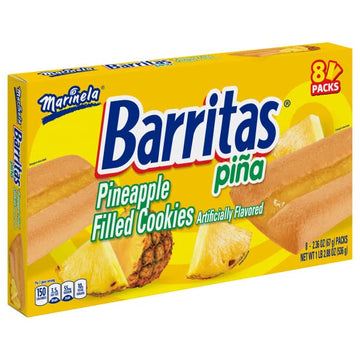 Marinela Barritas Piña Pineapple Soft Filled Cookie Bar | 3 Pack (24 Count)