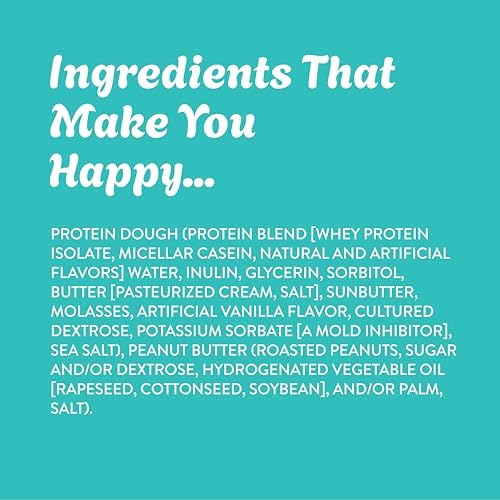 Twisted Dough - Peanut Butter Classic | Healthy Edible Dessert | 100 Grams Of Whey Protein | Protein Packed Cookie Dough | Glute