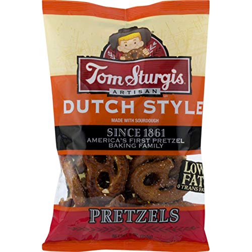 Tom Sturgis Dutch Style Sourdough Pretzels, 9 oz. Bags (6 Bags)