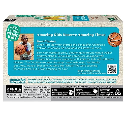 Newmans Own Organics Special Blend Keurig Single-Serve K-Cup Pods, Medium Roast Coffee, 72 Count (6 Packs of 12)