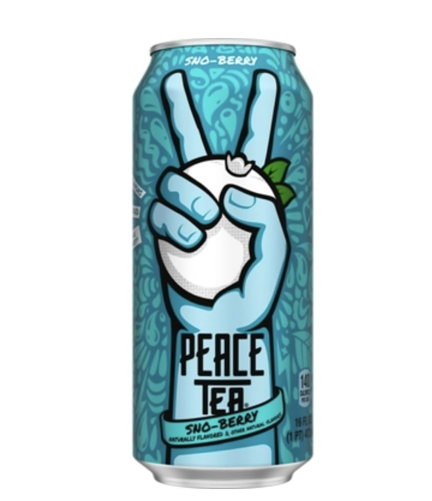 Peace Tea, 16 Fluid Ounces, 24 Count (Sno Berry)
