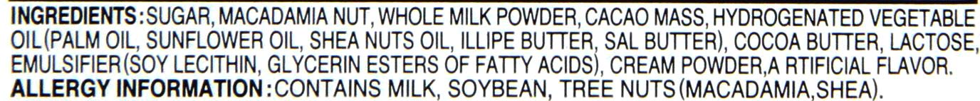 Meiji Macadamia Chocolate 2.26Oz (5 Pack)