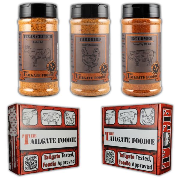The Pit: Pitmaster Seasonings And Rub Box | 3-Pack Gift Box | Texas Crutch, Yarbird, Kc Combo 10 Oz. Shaker Bottles | Made For Brisket, Poultry, And Smoked Pork | *Great Gift For Christmas, Fathers Day, Bachelor Gifts, Birthdays, And Anniversarys