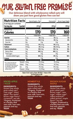 Natures Path Instant-Varity Oatmeal, 8 ct