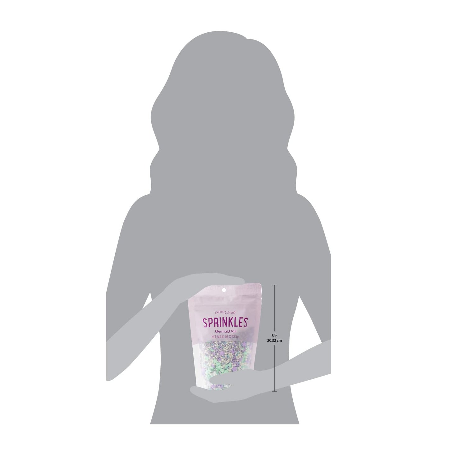 Sweetshop, Sprinkle mix - 10 ounce, Mermaid Tails, Edible Sprinkles, fancy sprinkles for Baking and Decorating, use on Cupcakes,