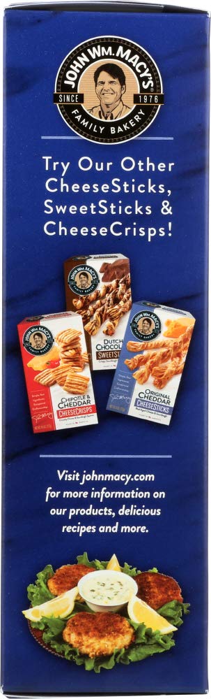 JOHN MACYS Asiago Cheddar Cheese Crisp, 4.5 OZ