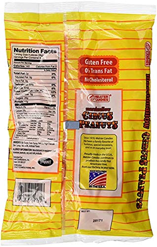Melster Candies - Classic Marshmallow Circus Peanut Candies - Fat Free, Iconic And Nostalgic Sweet Treat - 11 Oz. Bags - 3 Pack