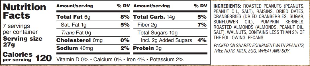 Gurley'S Golden Recipe Cranberry Trail Mix, Fruity & Nutty, 6 Oz (Pack Of 8)