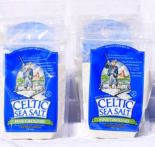 Celtic Sea Salt®, Fine Ground, 8 Ounce Resealable Bag, Pack Of 6