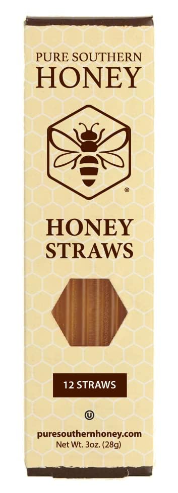 100% Authentic, USA - Made Raw Unfiltered Gourmet Honey Stick Gift Box by Pure Southern Honey - Unheated - Non - GMO, No Additiv