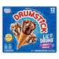 Drumstick Lil Drums and Chocolate with Chocolatey Swirls Sundae Cones, vanilla, 12 Count