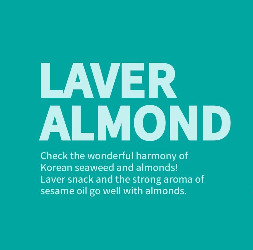 [Official Gilim Hbaf] Korean Seasoned Laver Almonds Nut Snack | Kids, School, Office, Trip Snack | Pre-Workout Snack | Asian Sna