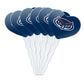 GRAPHICS & MORE Cupcake Picks Set of 6, Acrylic, Florida Atlantic University, One Size, Heart Decoration