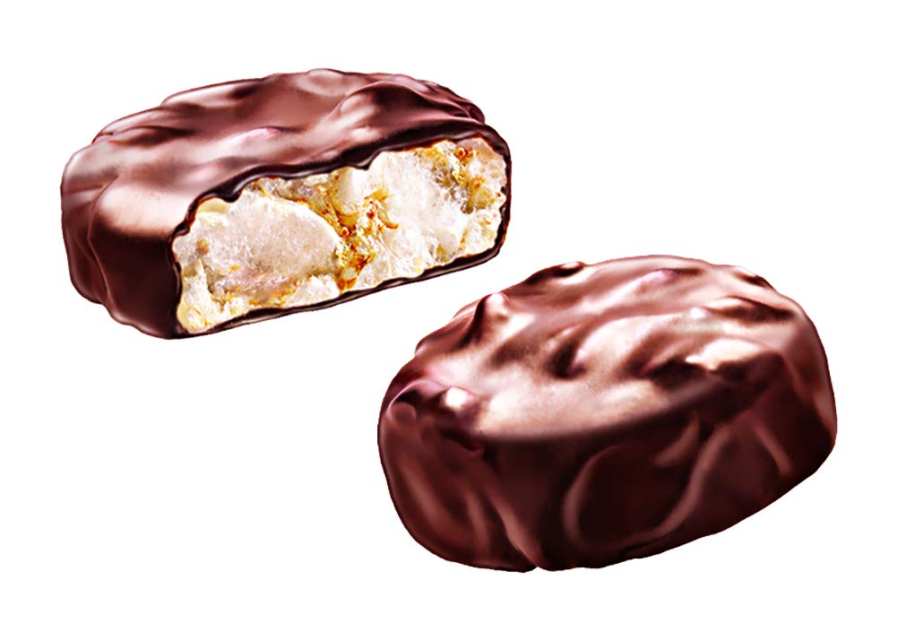 Riice The Bites Puffed Brown Rice Bites Pack Of 4 - Kosher, Vegan, Non-Gmo, Chocolate Coated Gluten-Free, Nut-Free Snack Bites -