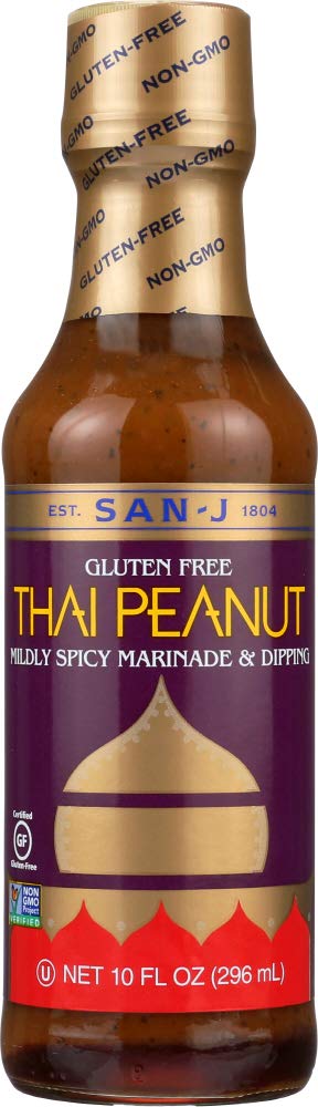 San-J Thai Peanut Sauce, 10-Ounce Bottles (Pack of 6)