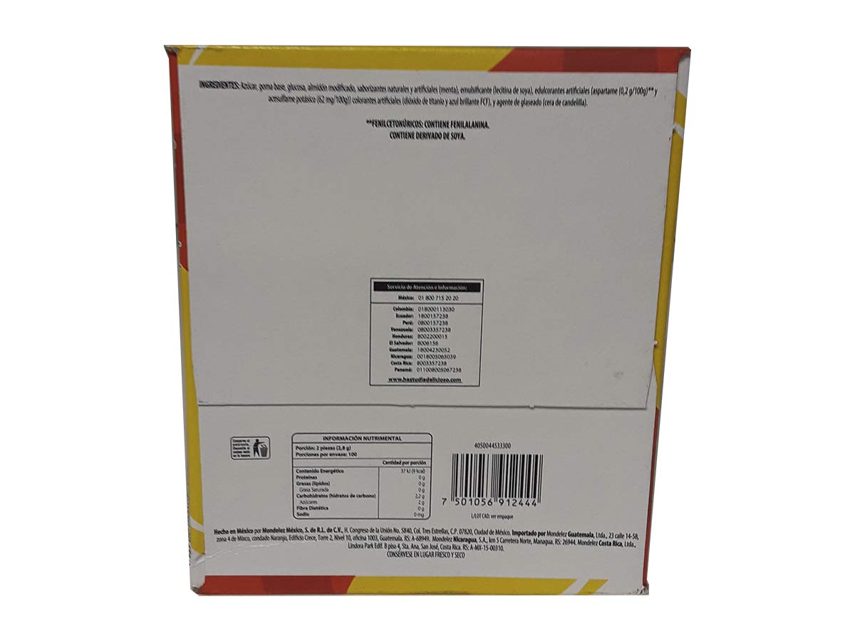 Adams Gum 100 x 2 units - Chiclets (Pack of 18)