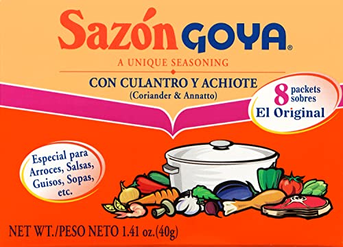 Goya Foods Saz  N Seasoning With Coriander & Annatto, 1.41 Ounce (Pack Of 36)
