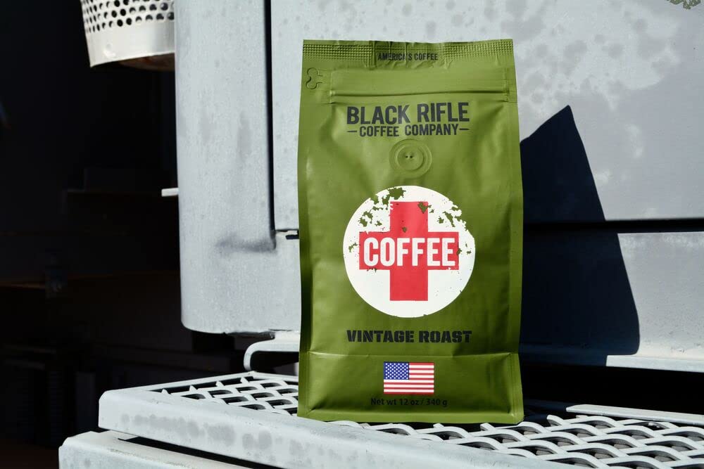 Black   Coffee Medium Roast Ground Coffee, Smooth Flavor with Citrus Notes, 12 Ounce Bag