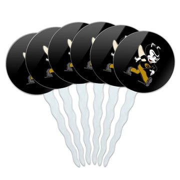 Emporia State University Secondary Logo Cupcake Picks Toppers Decoration Set of 6