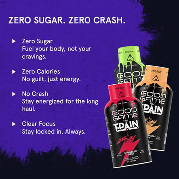 Nappy Boy Dranks Energy Shot, Sugar-Free, 200mg Caffeine, B-Vitamins, 2oz (12 Pack) - Orange Vanilla Vortex