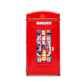 Ahmad Tea London Telephone Box Caddy Gift Tin, 20 Teabag, English Breakfast