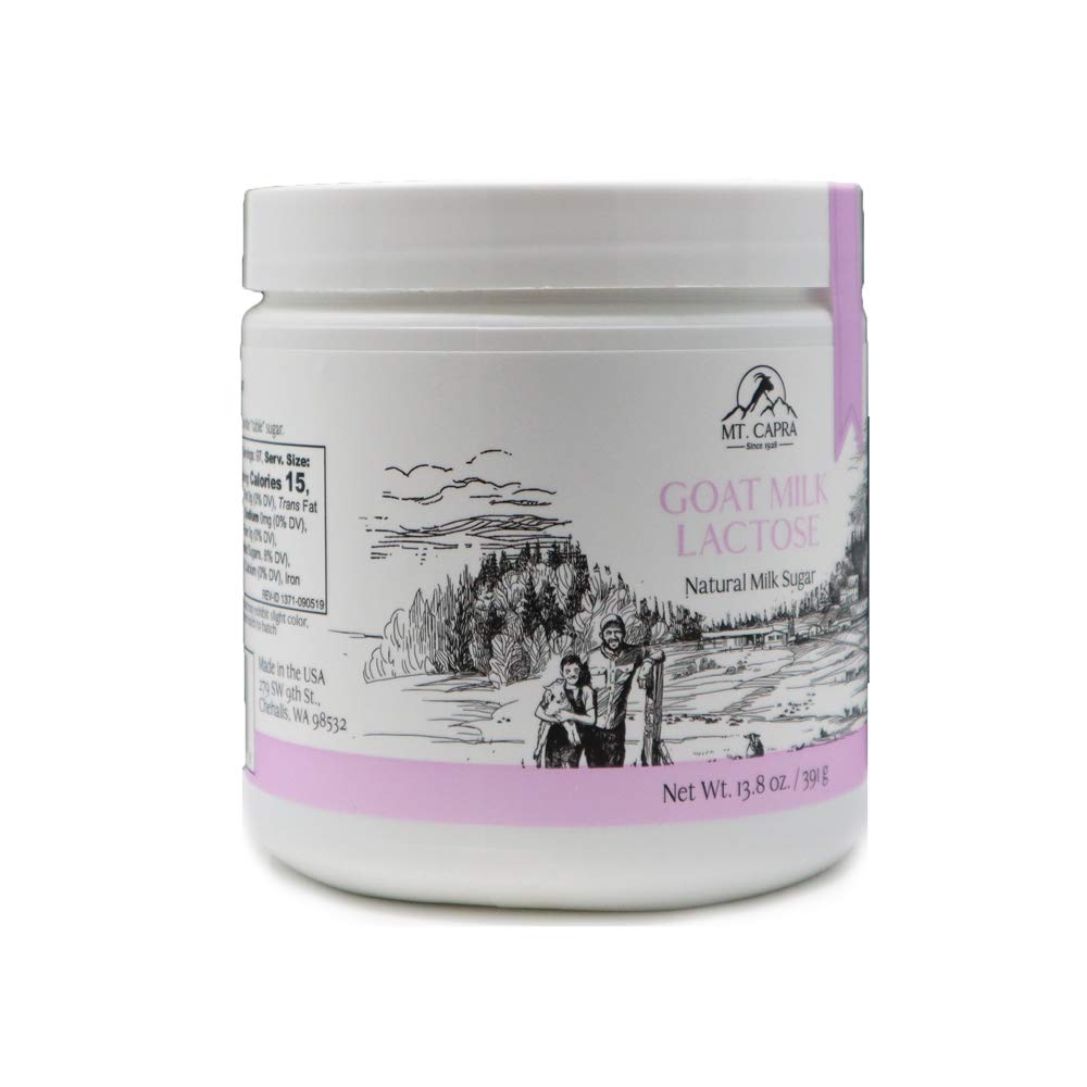 Mt. Capra Since 1928 | Goat Milk Lactose Powder, Pure Milk Sugar From Goats, Boost Beneficial Gut Bacteria Lactobacillus Acidoph