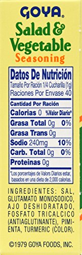 Goya Foods Salad And Vegetable Seasoning, 1.41 Ounce